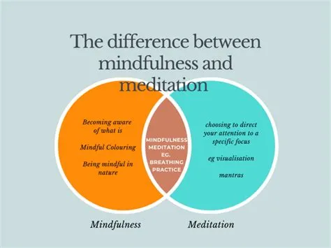 Mindfulness vs Meditation