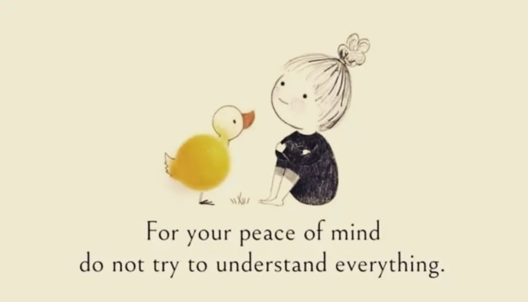 Discover the power of letting go and why trying to understand everything leads to stress and overthinking.