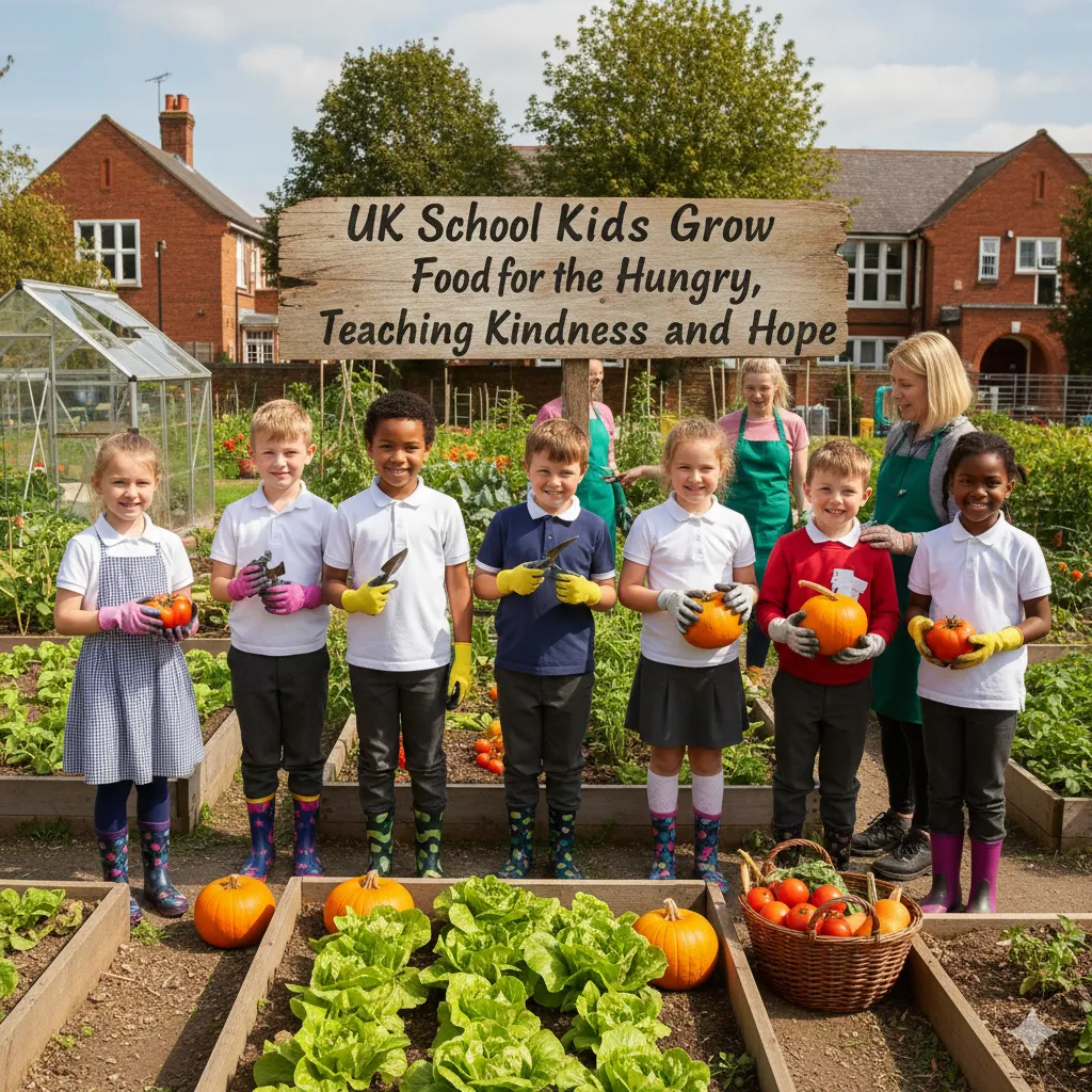 UK School Kids Grow Food for the Hungry, Teaching Kindness and Hope